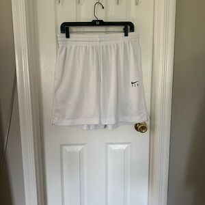 Nike White Athletic Performance Shorts